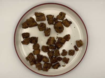 Image of a croutons on a plate